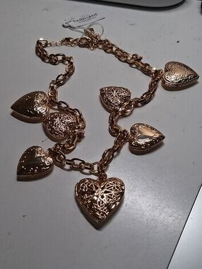 Park Lane  Charmed Heart Charm Necklace